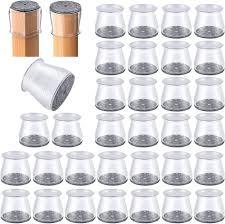 32 Pcs Chair Leg Floor Protectors  Silicone Felt Pads, ScratchProof & NoiseFree, Easy Smooth Moving, Large Size (Fits Round Chair Legs: 15/16" to 2" Diameter)​
