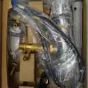 Upgraded Rough-In Valve with Drain Assembly,Compatible with Moen Widespread Bathroom Sink Faucets, Featuring, 1/2-Inch IPS Connections, S9000 Series, Brass ConstructionUpgraded version