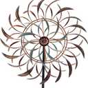 VEWOGARDEN Large Outdoor Metal Wind Spinners, 360 Degrees Swivel Wind Sculpture Yard Art Decor for Patio, Lawn & Garden 66 * 15.8 Inches