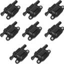 12611424 Ignition Coil Pack Compatible with Chevy Cadillac GMC Pontiac 5.3L 6.0L V8 Engine G8 Grand Prix H3 Silverado Tahoe Yukon Impala - Replace # 12570616 D510C UF413, set of 8 Ignition Coil
