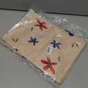 Watercolor 4th of July Patriotic Table Runner,72 Inches Eucalyptus Flowers Poppy Memorial Day Independence Day Holiday Kitchen Dinner Table Runners for Indoor Outdoor Party Decorations ZQ11, 13x72 inch