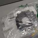 Gerrii 100 Pcs Clear Plastic Individual Cupcake Boxes 3.5" Single Cupcake Containers Transparent Ornament Gift Box with Inserts and Ribbon for Wedding Baby Shower Party Favor (Gold and Black)