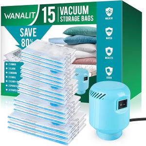 WANALT 15 Vacuum Storage Bags
