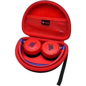 XANAD EVA Hard Case for JBL Junior 320BT / JR300BT / Jr310BT, Sony MDR-ZX110 / MDRZX110NC / MDR-ZX310AP On-Ear Headphones - Red