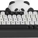 YUNZII C68 Panda Wireless Mechanical Gaming Keyboard, 68 Keys Cute Layout with PBT Keycaps,RGB Backlit, Hot Swappable,Creamy Switches,BT5.0/2.4G/Wired for Win/Mac(Black,Panda Switch)