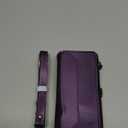 Strapurs for iPhone 13 Pro Max Detachable Wallet Case Compatible with Magsafe, RFID Blocking 9-Card Holder Zipper Strap Lanyard PU Leather Magnetic Phone Case for iPhone 13 Pro Max 6.7", Purple