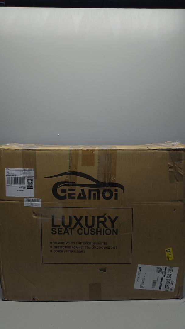 Geamoi Leather Car Seat Covers, Full Set Waterproof Seat Covers Universal Fit for Cars Trucks SUV Pick-up, Automotive Seat Covers Protectors Include Front and Rear, Yellow and Black