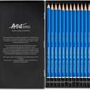 STAEDTLER Mars Lumograph Art Drawing Pencils (12-Pack) Sustainable, Break-Resistant Graphite, Metal Case