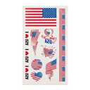 10PCS American Flag Temporary Tattoos Patriotic USA Tattoo Stickers Waterproof Transfer Body Art for Independence Day World Soccer Tournament Sports Events Party Favors