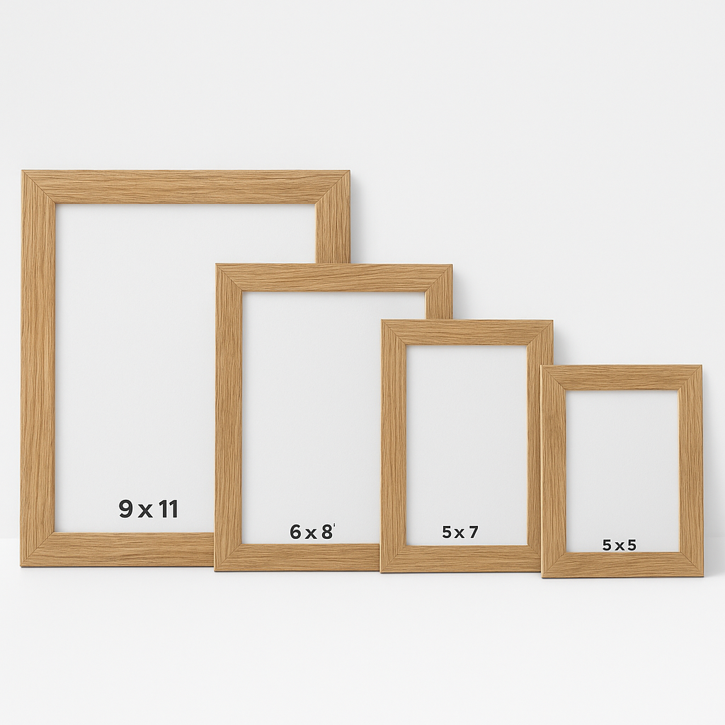 14-Piece Wooden Picture Frame Set – Multiple Sizes for Home Décor Gallery Wall  (1Pcs-9'1x11'1) (2Pcs-6'1×8'1) (3Pcs-5'1×7) (4Pcs-5'1×5'1)