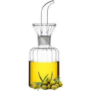 5 oz Glass Oil Dispenser Bottle,No Funnel Needed Cruet Decanter