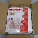 Moonsea Quilted Thicker Changing Pad Liner 3 Pack Waterproof, Fit for Changing Table Liners are Warm On a Baby's Back Non-Slip Design Reusable Pads Machine Washable, White