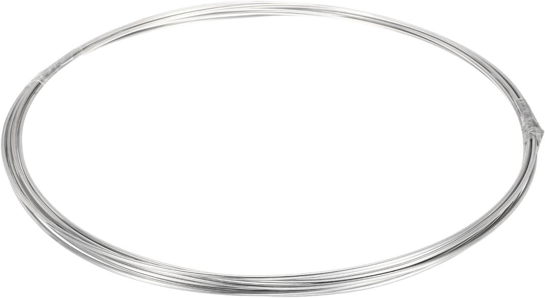 uxcell Stainless Steel Tubing Coil, 1/64" Wall Thickness 1/8" OD x 24.61 ft Industrial 304 Stainless Steel Coil Tube, Flexible Welded Steel Tubing Round Metal Pipe, Silver Tone
