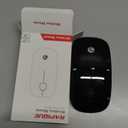 RAPIQUE Bluetooth Wireless Mouse - (BT5.1+USB) Slim Dual Mode Computer Mice with Quiet Click, Low Power, and 1600 DPI, Portable Mouse for MacBook, Laptop, iPad Pro/Air, Surface Pro (Black)