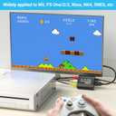 GINGIN RCA to HDMI,AV to HDMI Converter,Composite to HDMI Converter Compatible with WII,PS One,PS2,PS3,STB,Xbox,VHS,VCR,Blue-Ray DVD,with 3.3ft HDMI Cable