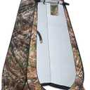 GVDV Pop Up Privacy Tent Portable Shower Tent with Mat for Outdoor Beach Fishing Hiking Travel for Camping Instant Camp Toilet Bathroom Changing Dressing Room Shelter, Extra-Tall, UPF 50+