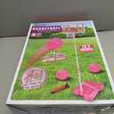 Kids Basketball Hoop with Stand, Adjustable Height 3.5FT-6.2FT Toddler Basketball Hoop, Basketball Goal Outdoor Indoor Toys for Girls Age 3 4 5 6 7 8 Years Old Gifts(Pink)