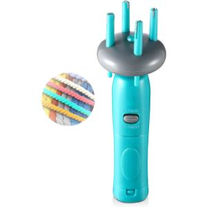 Enhon Cord Maker Portable Fringe Twister, Handheld Cord Maker for Craft Yarn Making Twister for Beginners(Green)