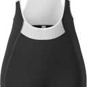 INBIKE Women's Cycling Bib Shorts 4D High Density Sponge Padded Breathable & Reflective Bike Tights with Pockets (Large, Black)