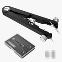 Watch Spring Bar Tweezer Tool Set with Durable 10 Tips Pins, 6825 Spring Bar Plier Tool for Watch Wrist Bands Strap Removal Repair Fix Kit