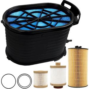 Ford 6.0L Powerstroke Diesel Filter Kit - Compatible with 2003-2007 Ford F250 F350 F450 F550 Super Duty & 2003-2005 Excursion | Air, Fuel & Oil Filters | Replaces FA1778, FD4616, FL2016