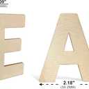 182 Pieces 2-1/2 Inch (2.5") Wooden Letters Craft Wood Letter Unfinished Alphabets with Extras Wall Decor