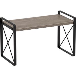 Giikin Kitchen Countertop Organizer, Wood Desk Shelf Riser, Gray Spice Rack for Kitchen Counter, Countertop, Cabinet (15.7 Inches, Gray)