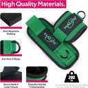 WALITO Ankle Resistance Bands with Cuffs, Exercise Bands for Legs and Butt, Booty Workout Equipment for Kickbacks and Hip Fitness Training