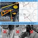 Deergym Dog Stairs for Large Dogs - 5 Step Wide 16in High 34in Foldable Dog Ramp for Car Non-Slip Surface Support up to 230lbs - Suitable for SUV,Truck, Sofas, Bed