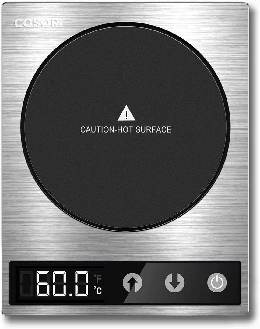 COSORI Coffee Mug Warmer for Desk, Digital Cup Heater, Coffee & Christmas Gifts, 1F Precise Temperature Control, Touch Tech & LCD Digital Display (77-194), 304 Stainless Steel