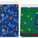 YOYICU 2026 World Soccer Cup Decorations Kitchen Towels Set of 2 with National Flags, 18x26 Inch World Soccer Cup Gift Hand Towel for Fans, Football Themed Dish Towels Decor