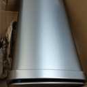 EKO Hudson Matte Stainless 75 Liter/20 Gallon Step Trash Can with Rear Trash Bag Storage Compartment