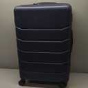 OLIXIS 3-Piece Luggage Set, Carry On Suitcases with Spinner Wheels, Expandable Travel Luggage with TSA Approved Lock & ABS Hard Shell, Blue(20/24/28 Inch)