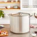 Winware Stainless Steel 80 Quart Stock Pot with Cover, Silver