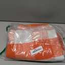 Fall Orange and White Plaid Rugs, 28''x43'' Area Rug Outdoor Indoor Front Porch Doormat Cotton Hand-Woven Layered Door Mats for Entryway Patio Laundry Bedroom Living Room