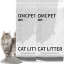 Mineral Cat Litter 15.8 lbs / 7.2 kg,Premium Bentonite Cat Litter Sodium-Based,Rose Scent Odor Control, Dust-Free, Strong Durability for All Self-Cleaning Litter Box