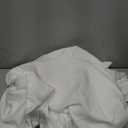 MR&HM Queen Comforter Set 7 Pieces, Fluffy Tufted Boho Beddding Set White