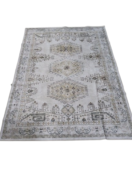 Living Room Area Rug 5x7 - Large Soft Washable Oriental Traditional Distressed Farmhouse Rugs for Bedroom - Indoor Floor Accent Carpet for Home Office House Decor