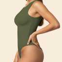 YOGINGO Women's Crew Neck Sleeveless Bodysuits Racerback Halter Tank Top Body Suits for Womens Sexy Going Out Leotards