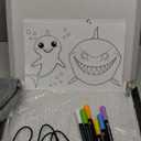 Portable LED Note Board with Colors, Rechargeable 16-inch 7 Light Effects Doodle Glow Memo Message Dry Erase Drawing Lumi Board with Stand for Gift/Classroom/Office/Kids, 5 Markers & Sketchbook