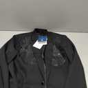 Cloudstyle Men's Wedding Sequin Wing Stage Clothes Premium Suit Jacket Blazer Coat Black Black L