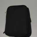 Femuar Reusable Lunch Box for Men/Women - Insulated Lunch Bag Leakproof Lunchbox for Work Office Picnic Beach - Freezable Lunch Cooler Bag with Adjustable Shoulder Strap - Black (Medium Size)