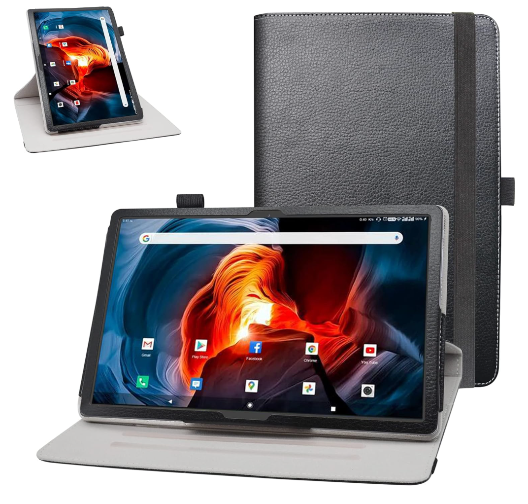 Bige for MAGCH M101 M210 X10 L21 Rotating Case,ZONKO K116 K118 Rotating Case,FEONAL K116 K118 Rotating Case,TPSPAD N10 Rotating Case,XIASHUANGHU RS10 Rotating Case,Black