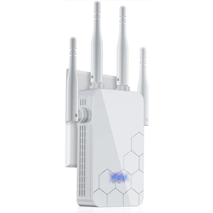WiFi Extender Internet Booster, Repeater Wireless Routers Amplifier, Mesh Wi-Fi 80% Faster | Broader Than Ever, Support More Network Devices at Home, 1-Tap Setup