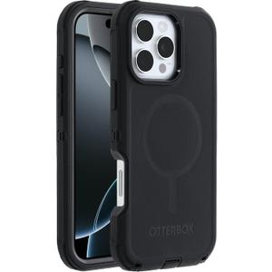OtterBox Defender MagSafe iPhone 16 Pro Max Case, Black, US Military MIL Standard | MagSafe