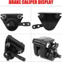 GREHUA Go Kart Mechanical Brake Caliper & Bracket Kit Compatible with Predator 212cc 196cc 6.5hp GX160 Manco 9598 9597 ASW Bristers Airheart MB-1 Yerf-Dog Carter Drift Trike Go Cart Parts with Pads