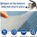 Carpet Protector for Pets Cat Carpet Protector Repellent Barrier for Doorway Corner Anti Scratch Under Door Cat Scratch Protector Mat, Easy to Cut Plastic Stopper (Clear, 3.6FT-1pack)