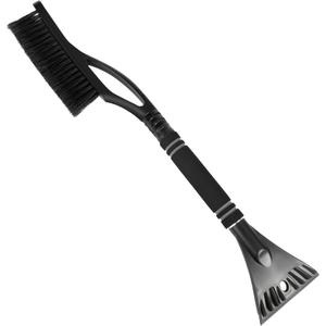 Snow Brush with Ice Scraper for Car, 24" Scratch Free Snow Removal Tool with Ergonomic Foam Grip, 2 in 1 Detachable Ice Scraper & Brush for Vehicle Windows/Windshield (Black)
