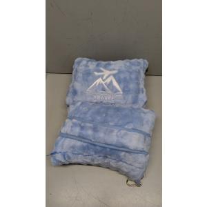 Travel Blanket and Pillow-2-in-1, Blue color