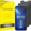 JETech Privacy Screen Protector for iPhone 13 Pro Max 6.7-Inch, Anti Spy Tempered Glass Film, 2-Pack